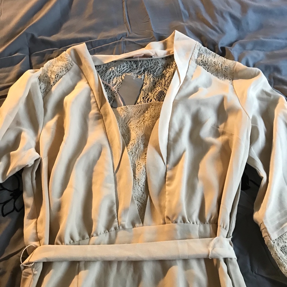 Forever 21 cream dress